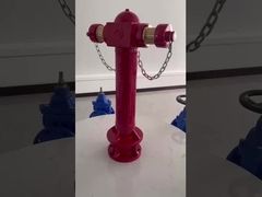 BS750 Vertical Fire Hydrant For Fire Protection Painted Red  PN16 Pressure ISO9001 Certified