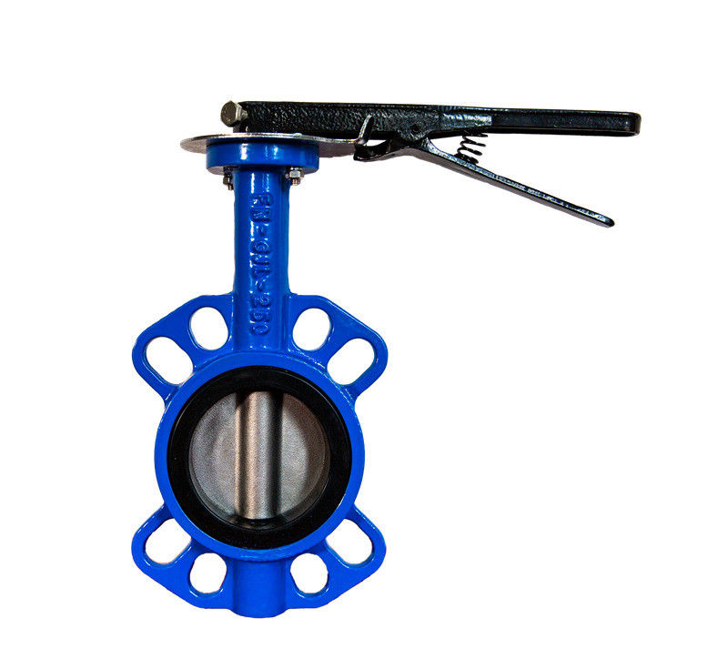 Lever Ductile Iron Butterfly Valve Double Flanged API 598/EN 12266-1 Test Standard